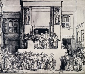 キリストは人々に贈られた、1655 作： Rembrandt van Rijn