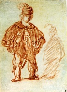 エチュードダクター。 Harmenszoon van Rijn this Rembrandt (1606-1669) によるデザイン 作： Rembrandt Harmensz. van Rijn