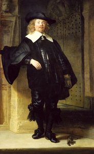 立っている男の全身像 作： Rembrandt van Rijn
