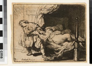 ヨセフとポティファルの妻 作： Rembrandt van Rijn