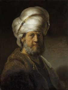 オリエンタルドレスの男 作： Rembrandt van Rijn