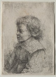 横顔の少年の肖像 作： Rembrandt Harmensz. van Rijn