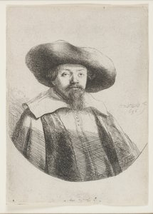 サミュエルマナセベンイスラエル、ユダヤ人作家 作： Rembrandt van Rijn