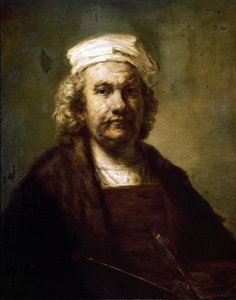 自画像。(油彩・キャンバス 作： Rembrandt van Rijn
