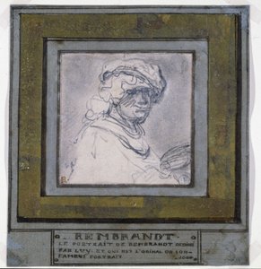 自画像 作： Rembrandt van Rijn