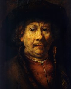 セルフポートレート 作： Rembrandt Harmensz. van Rijn