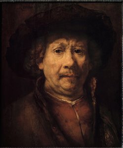 小さな自画像（絵画、1666年頃 作： Rembrandt van Rijn