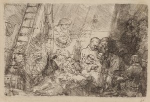 厩舎での割礼 作： Rembrandt van Rijn
