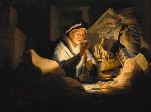金持ちの愚か者のたとえ話 作： Rembrandt Harmensz. van Rijn