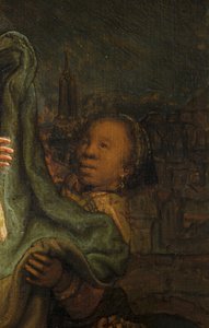 訪問」の詳細 作： Rembrandt van Rijn