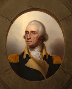ジョージ ワシントン 舷窓タイプ、c。 1853年。 作： Rembrandt Peale