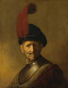 男の肖像、おそらくレンブラントの父、ハルメン・ゲリッツ・ファン・レイン 作： Rembrandt van Rijn (copy after)