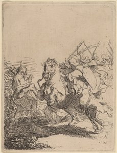 騎馬戦 作： Rembrandt van Rijn