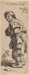 農夫の叫び声: "tis vinnich kout" (とても寒いです) 作： Rembrandt van Rijn