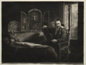 アブラハム・フランセン、薬剤師 作： Rembrandt van Rijn