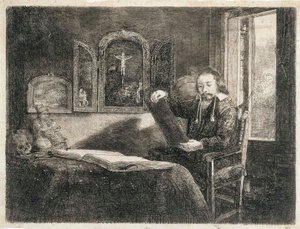 アブラハム・フランセン、薬剤師 作： Rembrandt van Rijn