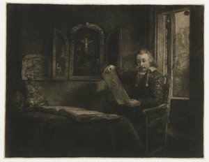 アブラハム・フランセン、薬剤師 作： Rembrandt van Rijn