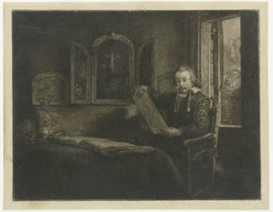 アブラハム・フランセン、薬剤師 作： Rembrandt van Rijn
