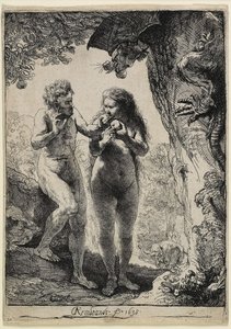 アダムとイブ 作： Rembrandt van Rijn