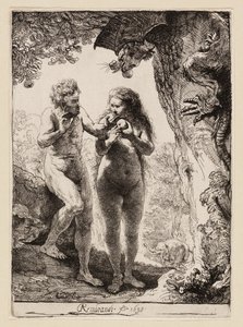 アダムとイブ 作： Rembrandt van Rijn