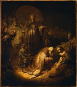王たちの礼拝 作： Rembrandt van Rijn