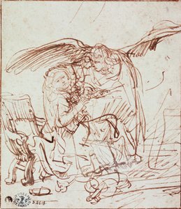 受胎告知（絵） 作： Rembrandt van Rijn