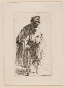 木の脚の乞食 作： Rembrandt van Rijn