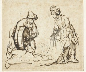 ボアズとルツ 作： Rembrandt van Rijn