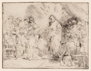 使徒たちに現れたキリスト 作： Rembrandt van Rijn