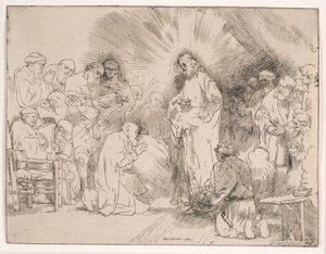 使徒たちに現れたキリスト 作： Rembrandt van Rijn