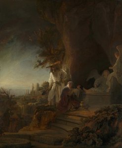 キリストがマグダラのマリアに現れた Noli me tangere、1638 年。 作： Rembrandt van Rijn