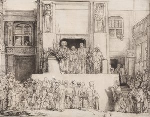 キリストは人々に紹介されました。 1655 作： Rembrandt van Rijn