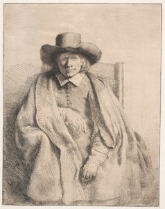Clement de Jonghe、版画販売業者 作： Rembrandt van Rijn