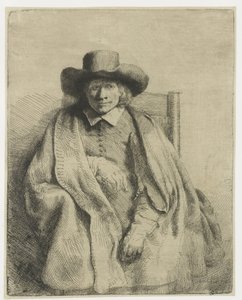 Clement de Jonghe、版画販売業者 作： Rembrandt van Rijn