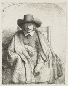 Clement de Jonghe、版画販売業者 作： Rembrandt van Rijn