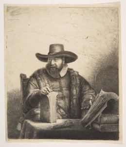Cornelis Claesz Anslo、説教者。 作： Rembrandt van Rijn