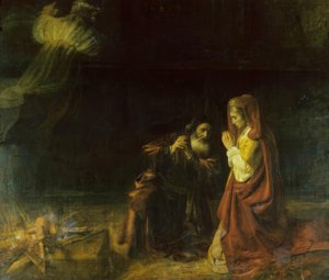 マノアの犠牲者 作： Rembrandt van Rijn