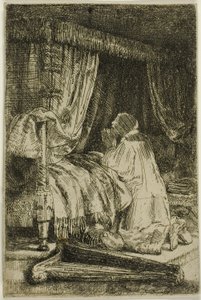 祈りのダビデ 作： Rembrandt van Rijn