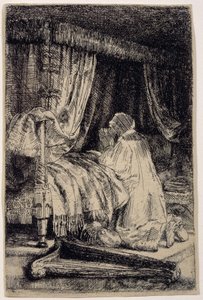 祈りのダビデ 作： Rembrandt van Rijn