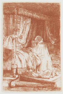 祈りのダビデ 作： Rembrandt van Rijn