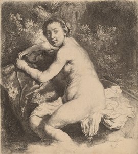 バスでのダイアナ、c。 1631年。 作： Rembrandt van Rijn