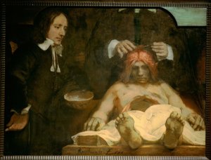 博士の解剖学ヨハン・デイマン 作： Rembrandt van Rijn