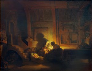 聖家族 作： Rembrandt van Rijn