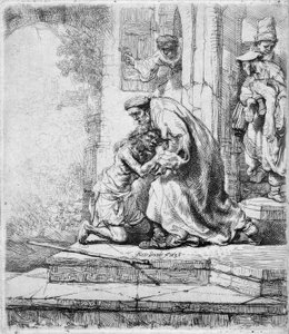 放蕩息子の復活 作： Rembrandt van Rijn