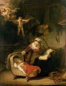 聖なる家族 作： Rembrandt van Rijn