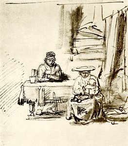家族のシーン 作： Rembrandt van Rijn