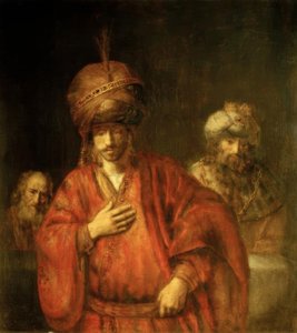 好意のハマン 作： Rembrandt van Rijn