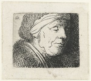 老婆の頭 作： Rembrandt van Rijn