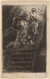 ヤコブのはしご 作： Rembrandt van Rijn