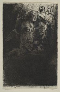 ジェイコブスラダー、1655年。 作： Rembrandt van Rijn